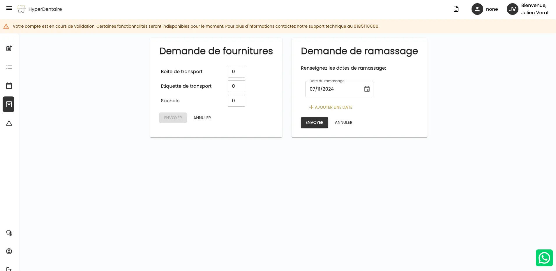 Ramassages et Fournitures